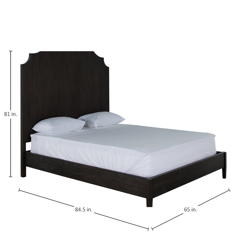 Princeton Bed, Queen, Cerused Forest Black