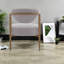 Chaises de salle à manger modernes en tissu beige, structure en métal confortable, utilisation à la maison et au café