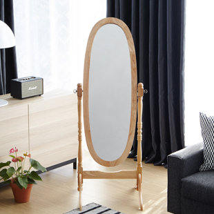 Standing wooden mirror  Mirror decor living room, Freestanding