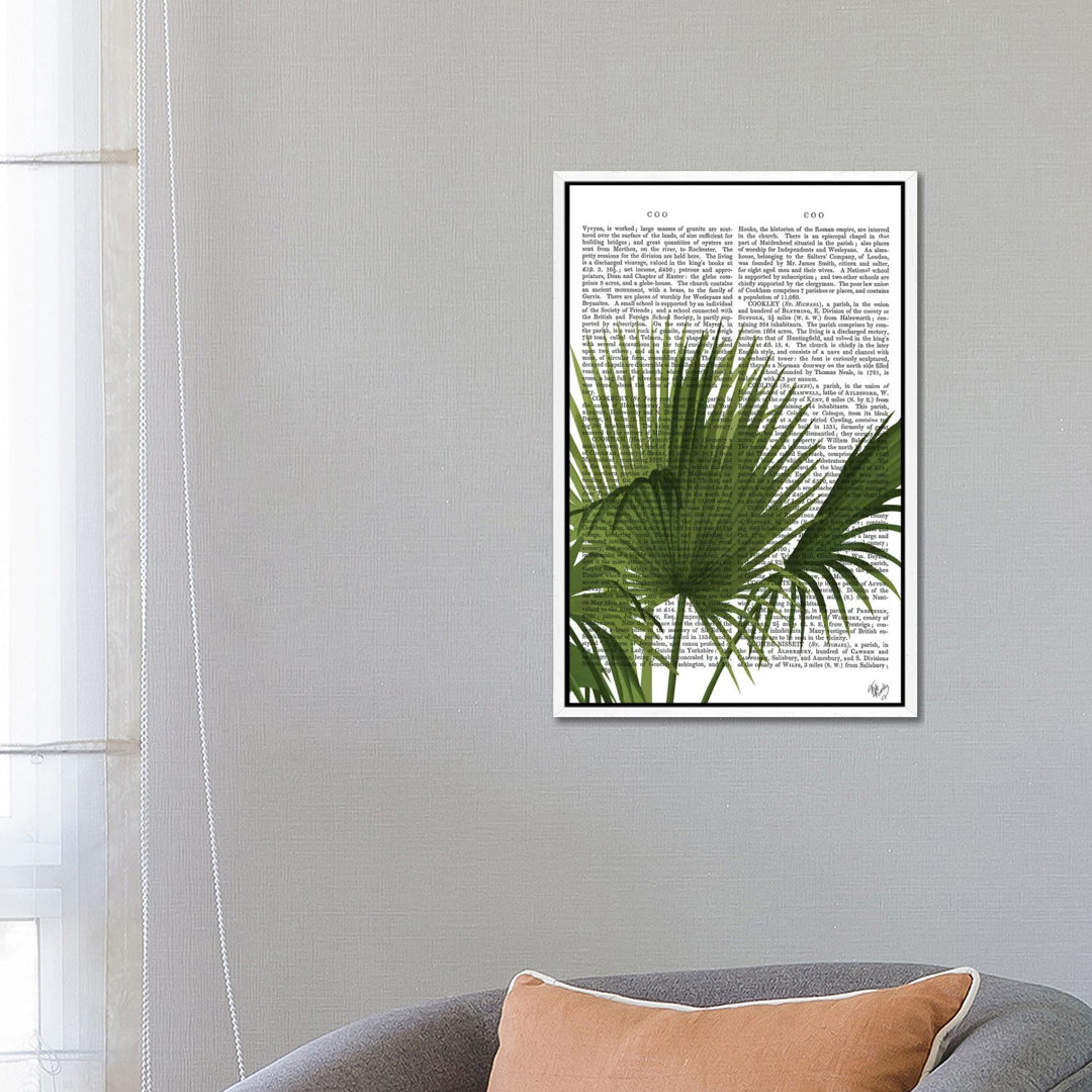 Fan Palm I von Fab Funky - Galerie-verpackte Leinwand Giclée