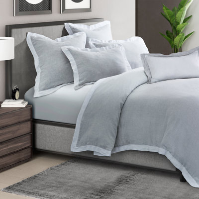 Atina Linen Duvet Set - Gray