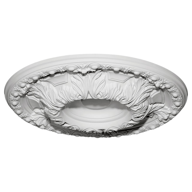 Médaillon de plafond h 23,5 po x l 23,5 po x p 2,75 po Granada, Avec une couche d'apprêt
