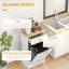Poubelle de cuisine inclinable (blanc)