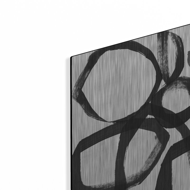 «Brushstroke Circles II» par Linda Woods, H 24 po x l 16 po