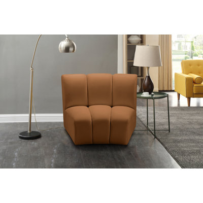 Chaise d'appoint modulaire Madeline, velours doux