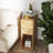 Modern Farmhouse Burl Finish End Table With 2 Drawers And Open Storage Light Wood-792408498