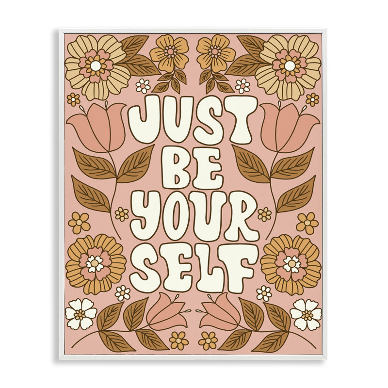 «Groovy Be Yourself», estampe numérique par Taylor Shannon Designs, Estampe numérique encadrée blanc bord de mer