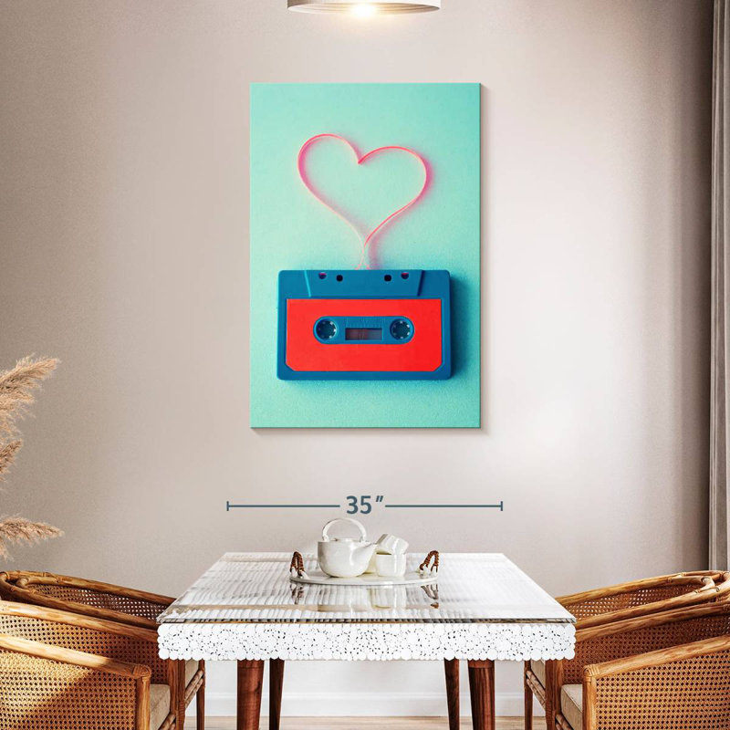 Abarca Heart Cassette Tape, 45" H x 30" W