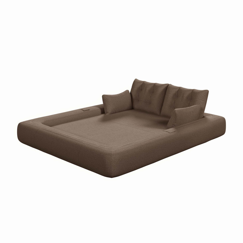 Canapé-lit Lazy, canapé-lit pliable multifonctionnel 78,7 po, canapé-lit rembourré en mousse 3-en-1