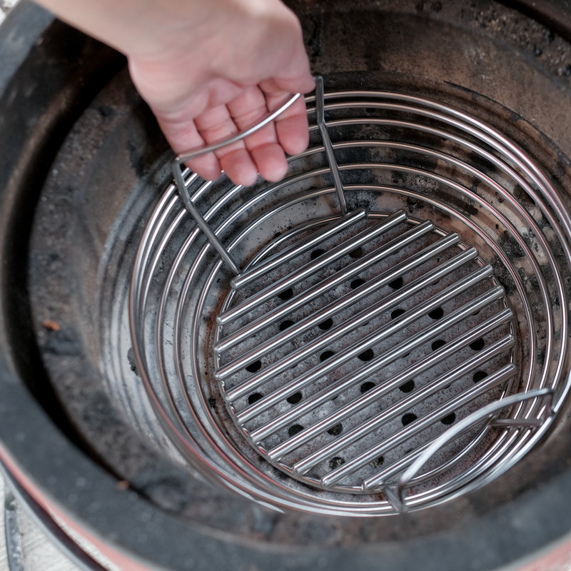 Kamado Joe Stainless Steel Charcoal Basket Grill Accessory for Joe Jr