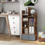 118cm H x 53cm W Particle Board Geometric Bookcase