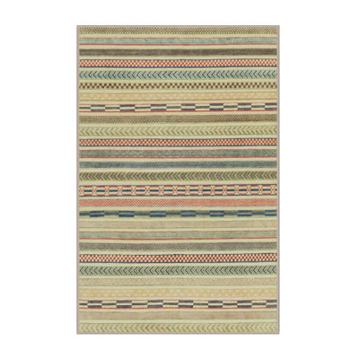 Tapis décoratif multicolore à motif abstrait