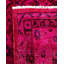 Tapis rose fait à la main Mazzi, unique en son genre