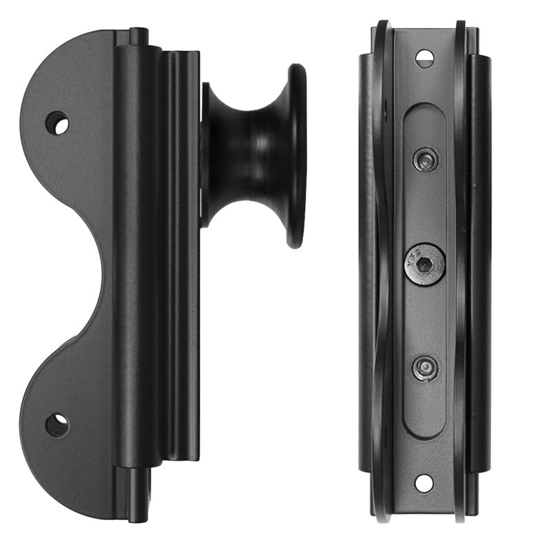 Maple 8.06' 7-Step Wood Removable Sunburst Wheel Ladder, Black
