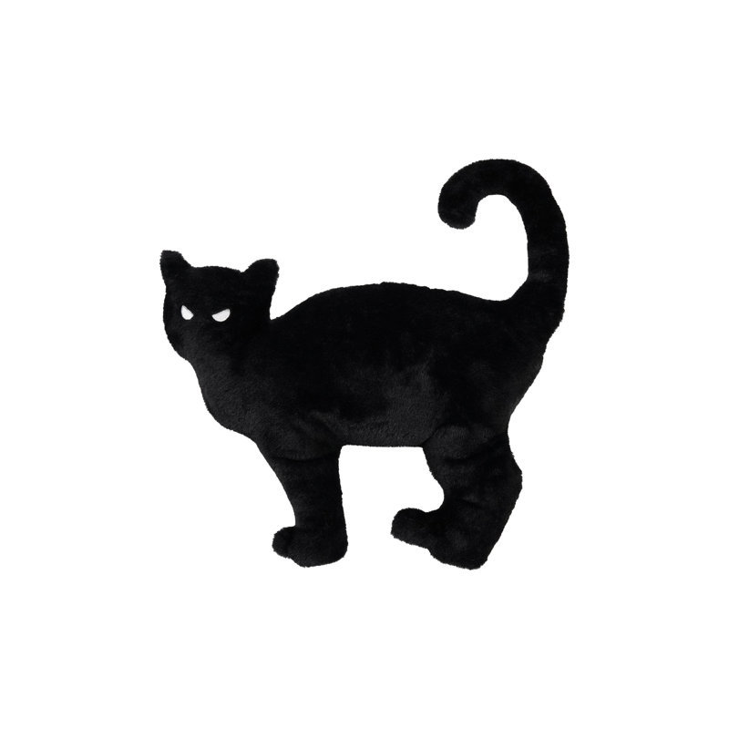 Charmed Velvet Cat Silhouette Pillow