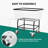 Metal Laundry Cart with Wheels-91884187