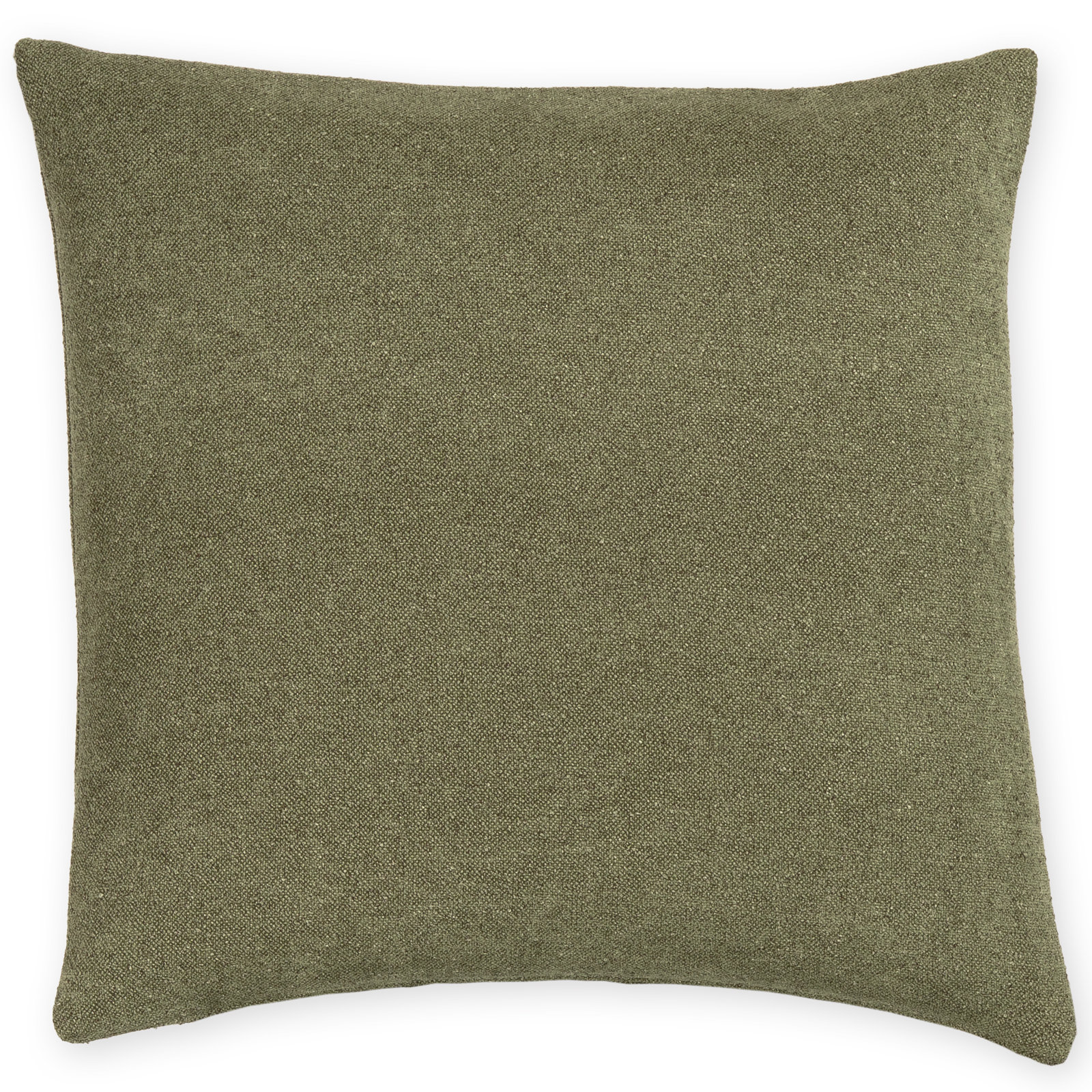 Cascade Textured Accent Pillow, Feather, Square 22", Green