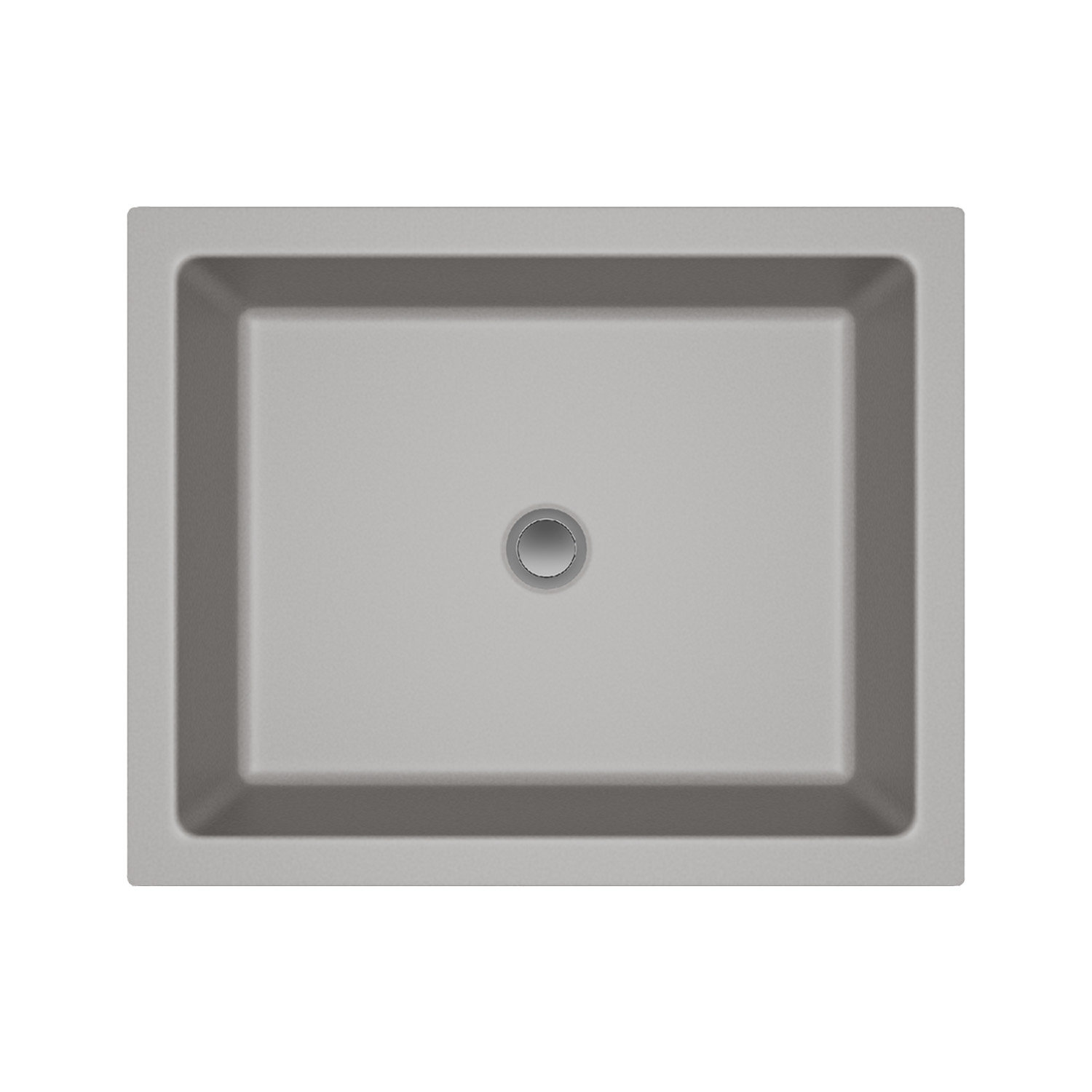 Quartz Composite Vanity Sink, Concrete