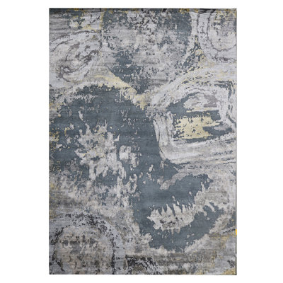Hand Woven Wool Abstract Area Rug