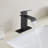 Single Handle Bathroom Faucet With Deckplate And Waterfall Spout In ( 1 Pack )-111845728