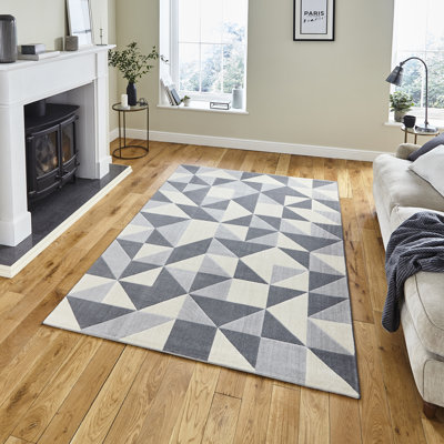 Elijah area rug Machine Woven Rectangle Grey