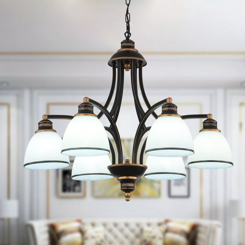 Wave 6 - Light Dimmable Classic / Traditional Chandelier