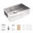 33" Stainless Steel Kitchen Sink - 33X21x9 Inch, Condensation Coating, With Cutting Board And Drain Inch Hygienic , Colander Installation Guide