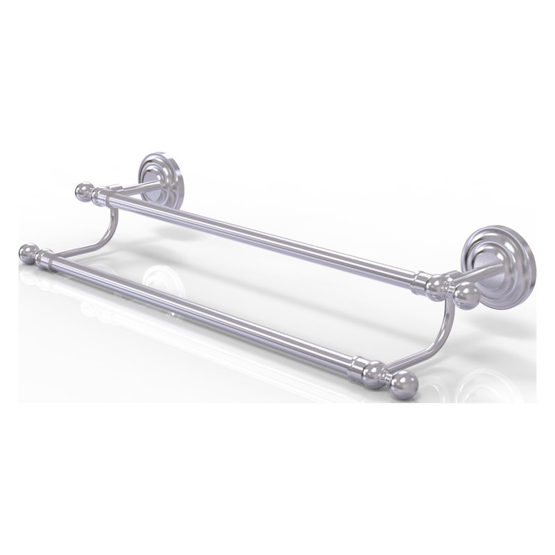Barre à serviettes murale double leamore, Chrome satiné