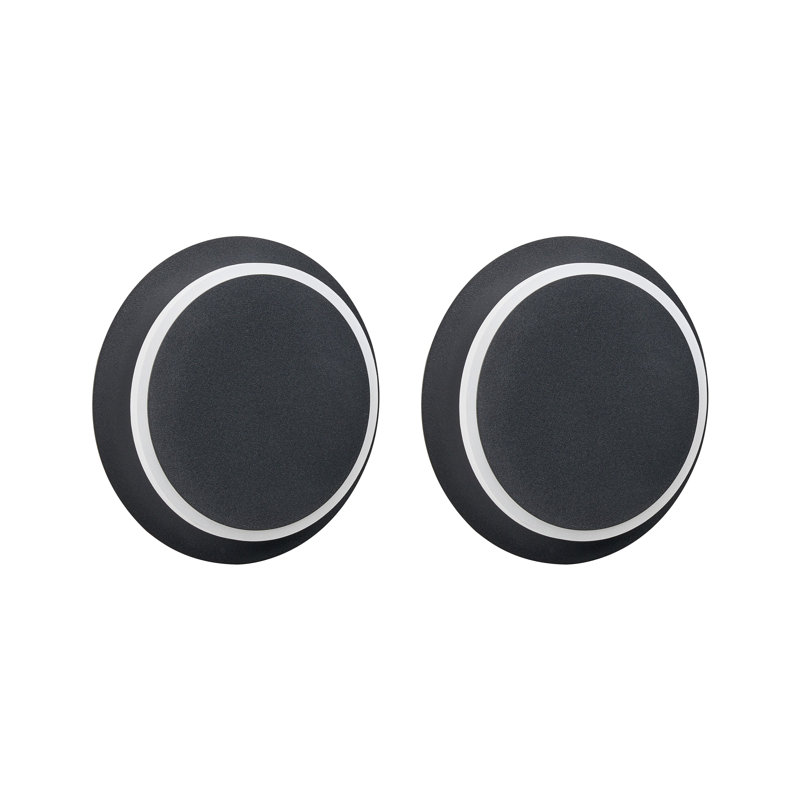 Iron LED Flush Mounted Sconce, Matte Black