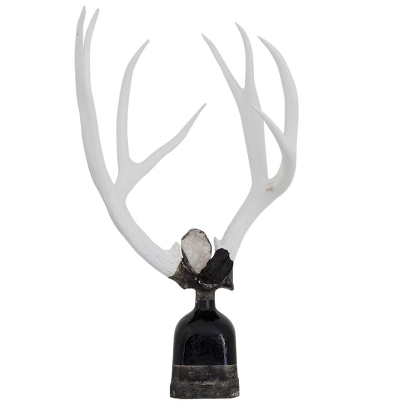 Bouteille décorative en bois Antler