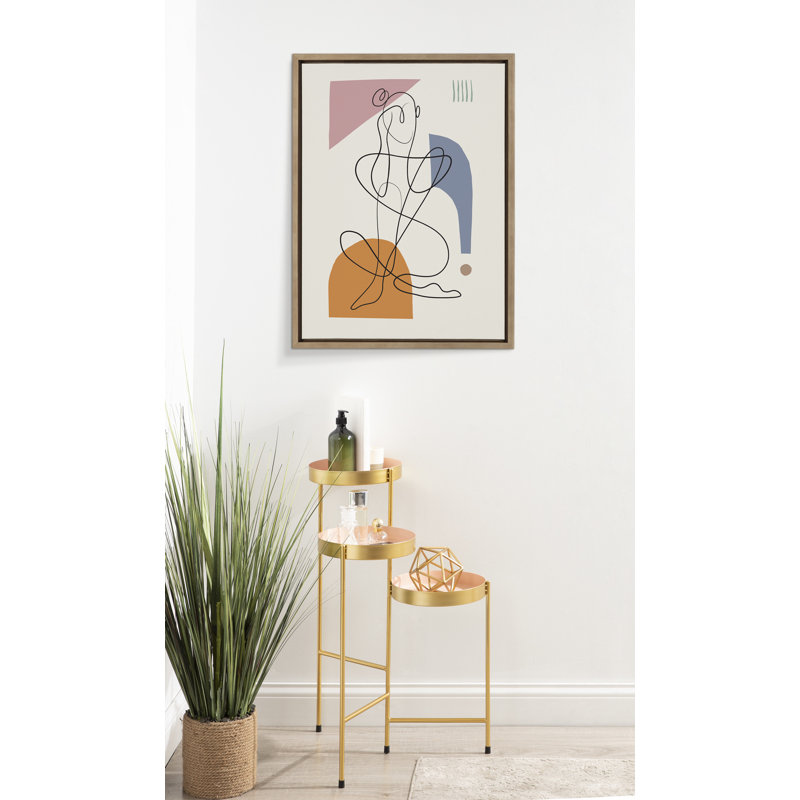 Reproduction d'art sur toile encadrée, "Thinking you" par Rachel Lee 3 Birdies Studio, H 24 po x l 18 po