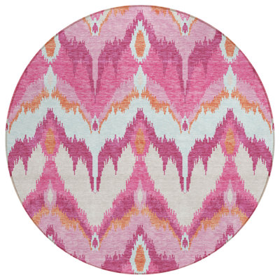 Neysa Washable Ikat Indoor / Outdoor Rug