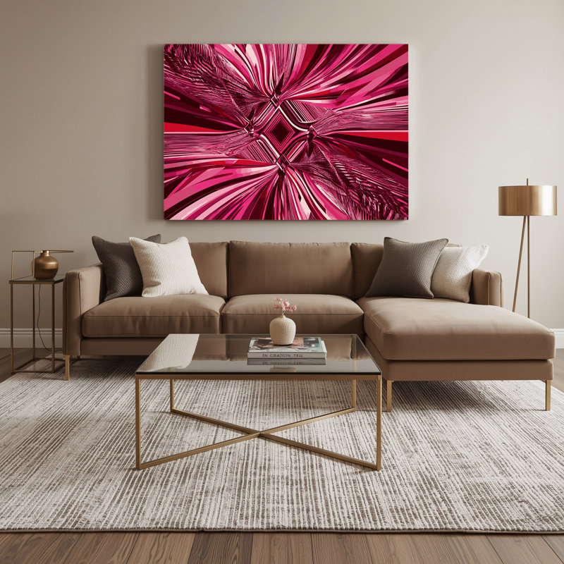 Art mural sur toile Op Art 52, H 24 po x l 36 po