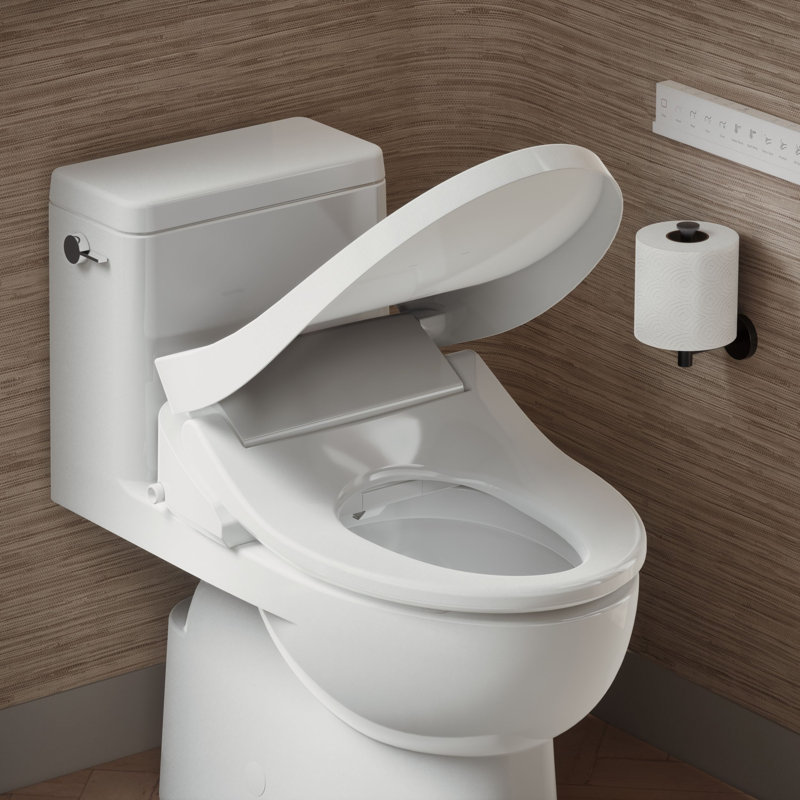 Siège de toilette de bidet allongé avec télécommande