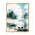 Toile avec cadre flottant or
