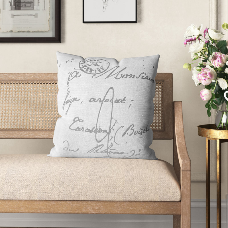 Atalia Stella Cotton Pillow Cover, Neutral\Brown, 18" H x 18" W x 0.25" D