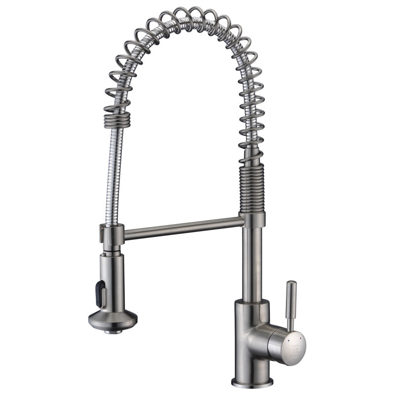 ANZZI Eclipse Series Pull Down Kitchen Faucet, Brushed Nickel