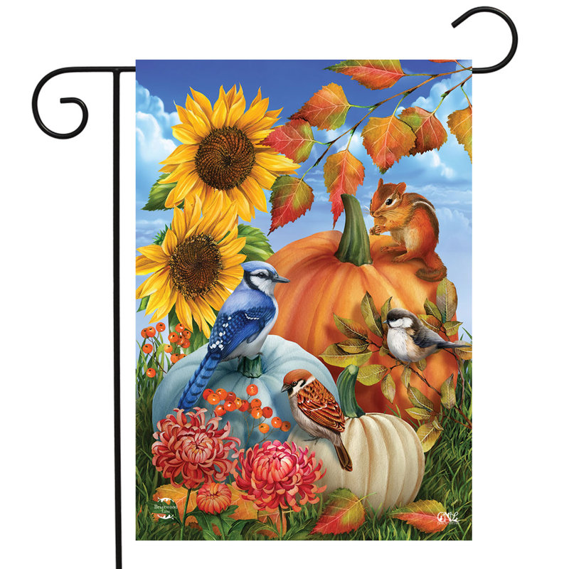 Drapeau de jardin d'automne