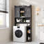 Armoire de rangement au-dessus de la toilette-735509969