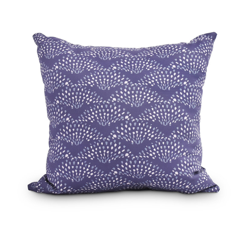 Housse et insert de coussin carré Fickle Florals Fan Dance, 26 po x 26 po, Mauve