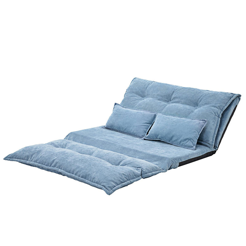 Canapé rembourré Budapest, Polyester bleu