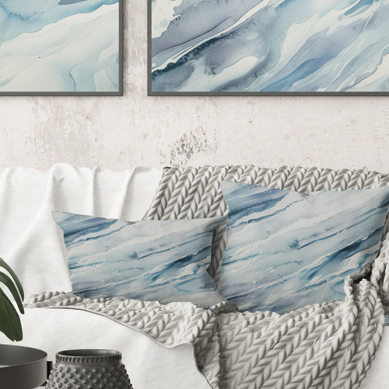 Coussin Blue Whirlwind I - Abstract Shapes