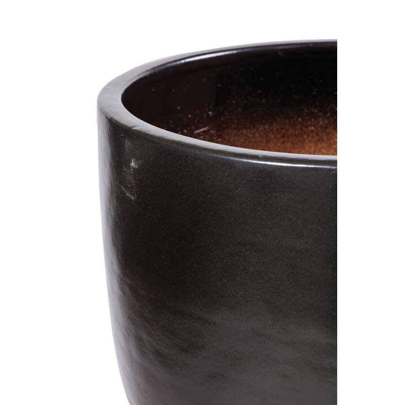 Ceramics Handmade Ceramic Planter, Iron Semi-Gloss