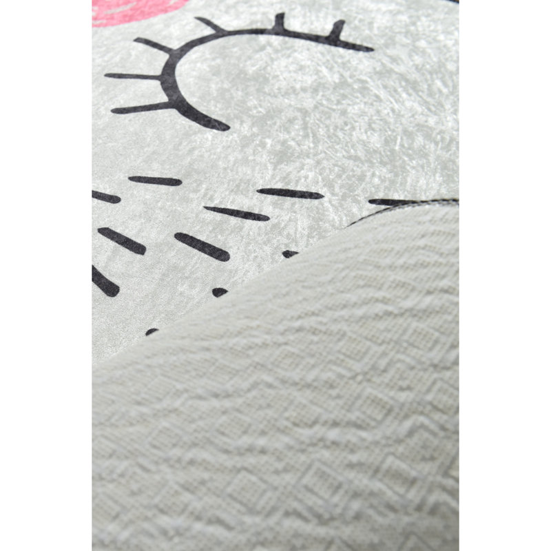 Tapis rond élégant, 55,1 po de diamètre, doux 100% polyester, hauteur des poils de 0,4 po | Antibactérien, antidérapant sous la surface, lavable en machine à 86 ° F | Idéal pour le salon, la chambre à coucher et les aires de jeu, durable et facile à entretenir