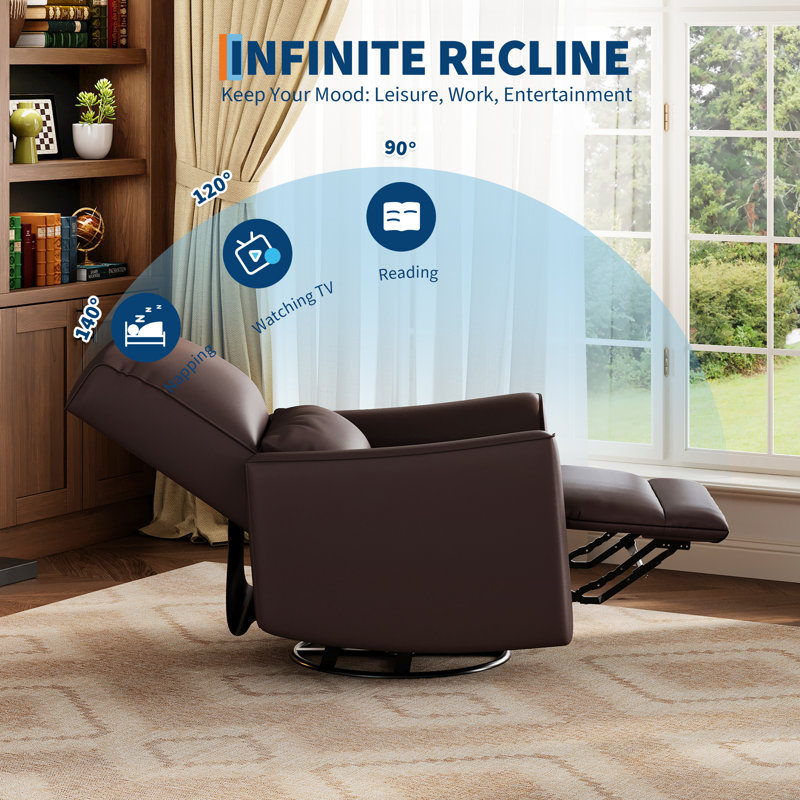 Faux Leather Chaise Lounge