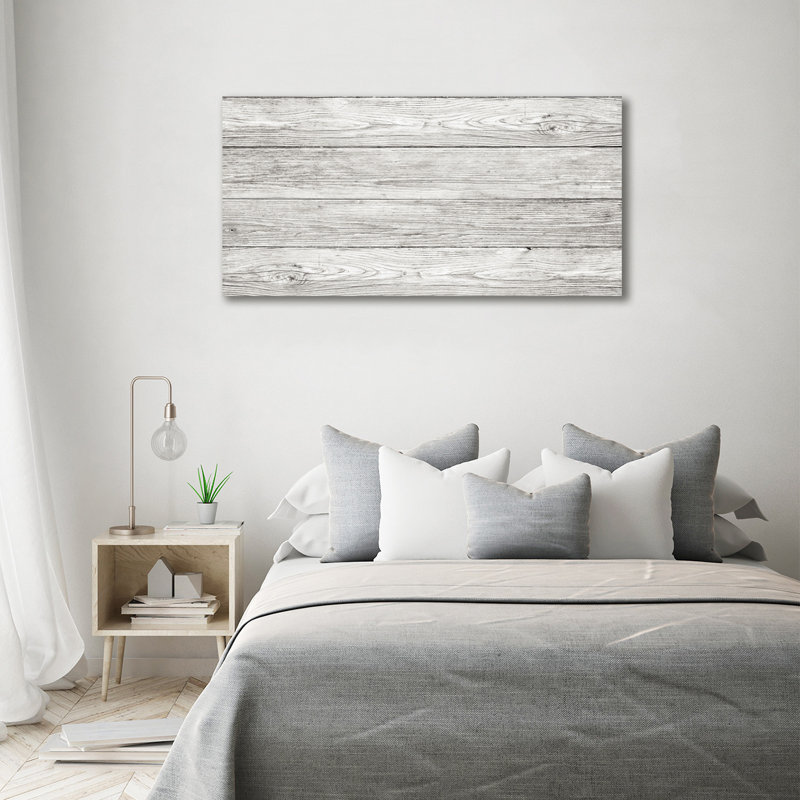 Wooden Background - Wrapped Canvas Print