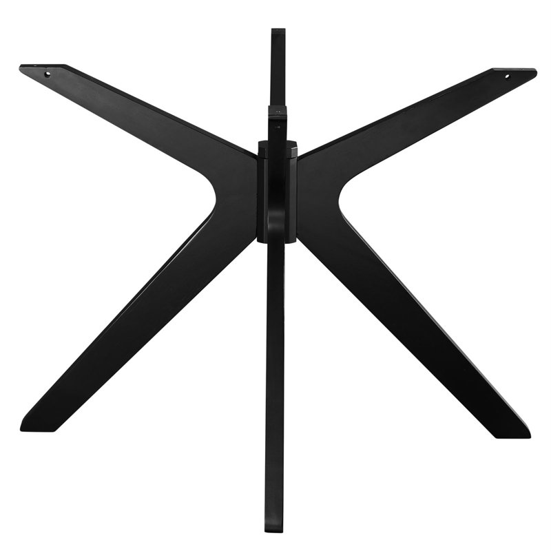 Traverse Dining Table by Modway, Black, 47" W x 47" L