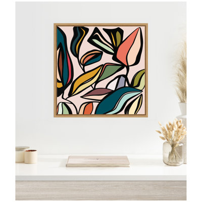 Fanciful Ficus SQ Expansion by Alicia Bock Framed Canvas Wall Art Print