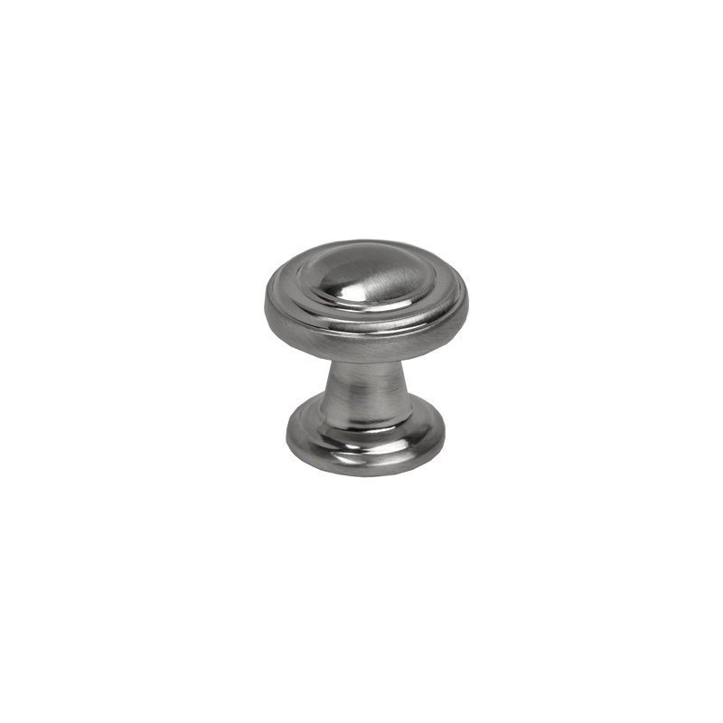 Boutons ronds Vista (ensemble de 10), Nickel brossé