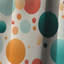 Turquoise rétro Revival Pois Delight I - rideau occultant abstrait - 1 panneaux-107551574